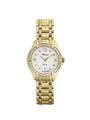 Case Gold Plated Stainless Steel Dial Mother of Pearl Dial Diamond Bracelet