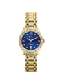 Case Gold Plated Stainless Steel Dial Blue Dial Star Stone Bracelet