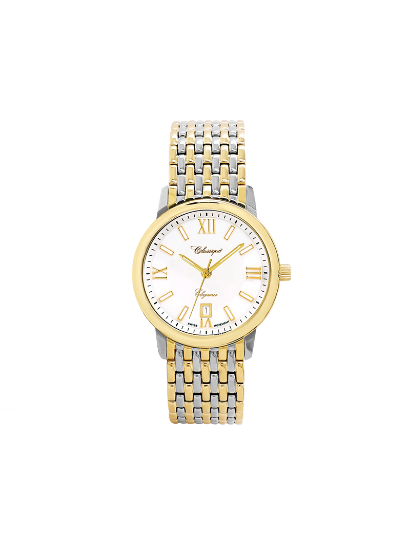 Rina Two Tone Gold Plated Stainless Steel 28mm Two Tone Gold Plated