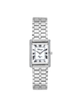 Case Rhodium Plated Stainless Steel Dial White Dial Black Roman Bracelet