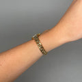 Case Gold Plated Stainless Steel Dial Champagne Dial Dial Round Bracelet