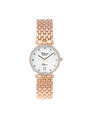 Case Rose Gold Plated Stainless Steel Dial White Dial Diamond Bracelet