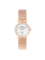 Case Rose Gold Plated Stainless Steel Dial White Dial Diamond Bracelet