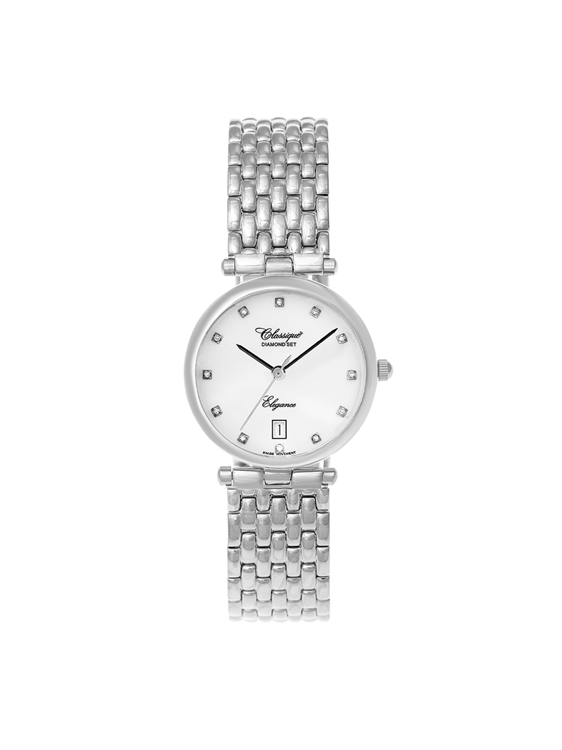 Case Stainless Steel Dial White Dial Diamond Bracelet