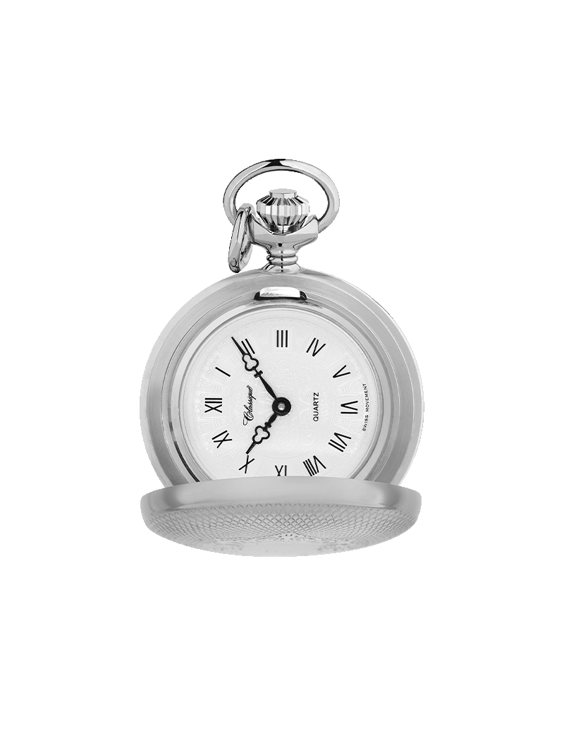 Case Rhodium Plated Dial White Dial Roman