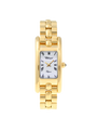 Case Gold Plated Stainless Steel Dial White Dial Black Roman Bracelet