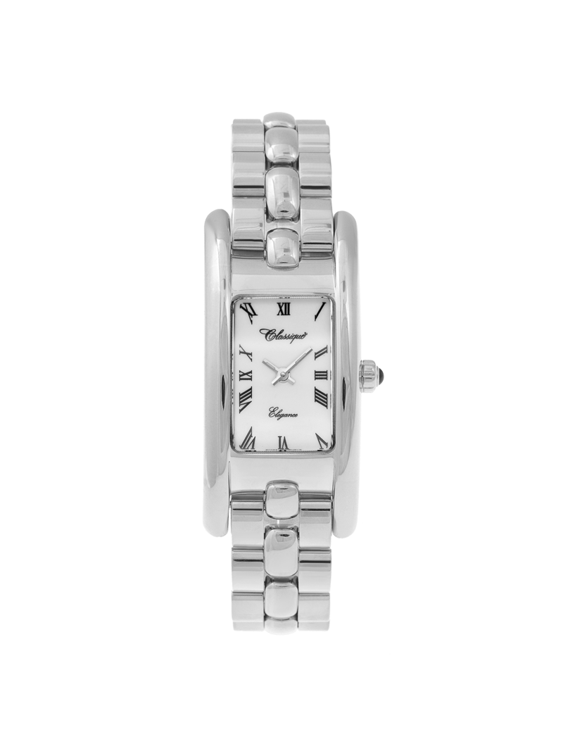 Case Stainless Steel Dial White Dial Black Roman Bracelet