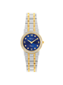 Case Two Tone Gold Plated Stainless Steel Dial Blue Dial Star Stone Bracelet