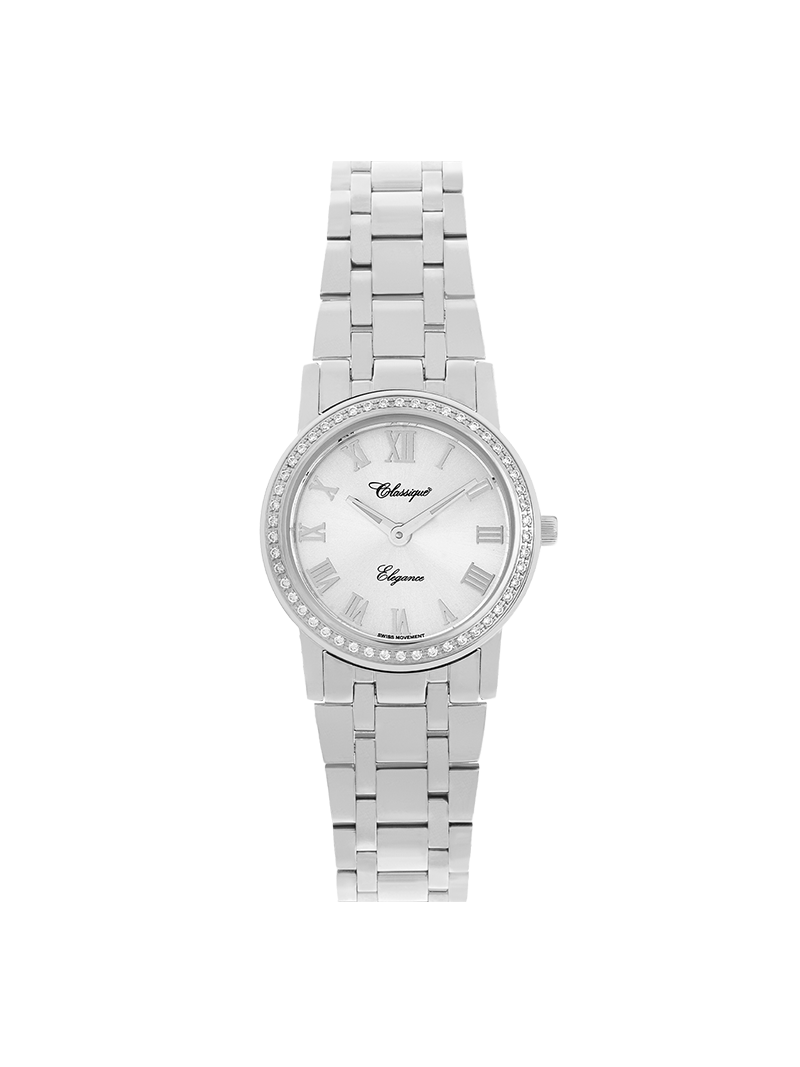 Case Stainless Steel Dial Silver Dial Silver Roman Bracelet