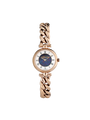 Case Rose Gold Plated Stainless Steel Dial Opal Dial Black Roman Bracelet