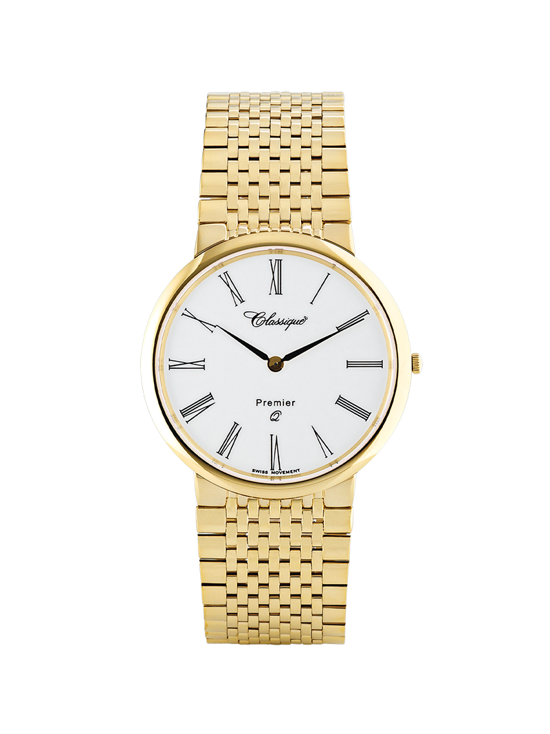 pierce two tone gold plated stainless steel 38mm two tone gold