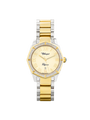 Case Two Tone Gold Plated Stainless Steel Dial Champagne Dial Champagne Roman Bracelet