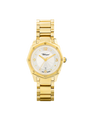 Case Gold Plated Stainless Steel Dial Mother of Pearl Dial Champagne Arabic Band Bracelet