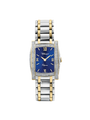 Case Two Tone Gold Plated Stainless Steel Dial Blue Dial Champagne Roman Bracelet