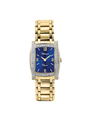 Case Gold Plated Stainless Steel Dial Blue Dial Champagne Roman Bracelet