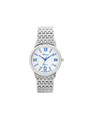 Case Stainless Steel Dial White Dial Blue Roman Bracelet