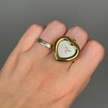 Case Gold Plated Stainless Steel Dial Silver Dial Round Ring