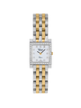 Case Two Tone Gold Plated Stainless Steel Dial White Dial Diamond Bracelet