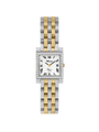 Case Two Tone Gold Plated Stainless Steel Dial White Dial Black Roman Bracelet