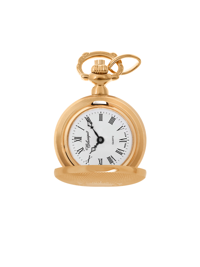 Case Rose Gold Plated Dial White Dial Roman 