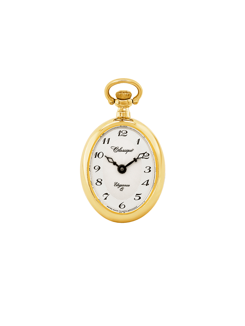 Case Gold Plated Dial White Dial Arabic