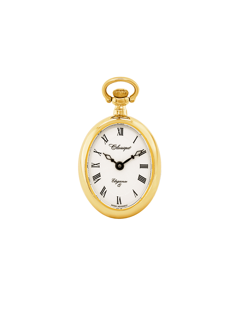 Case Gold Plated Dial White Dial Roman