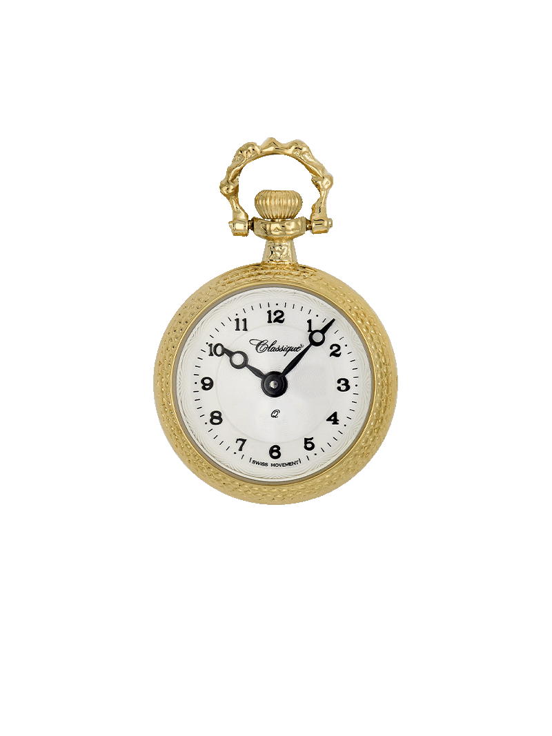 Case Gold Plated Dial White Dial Arabic