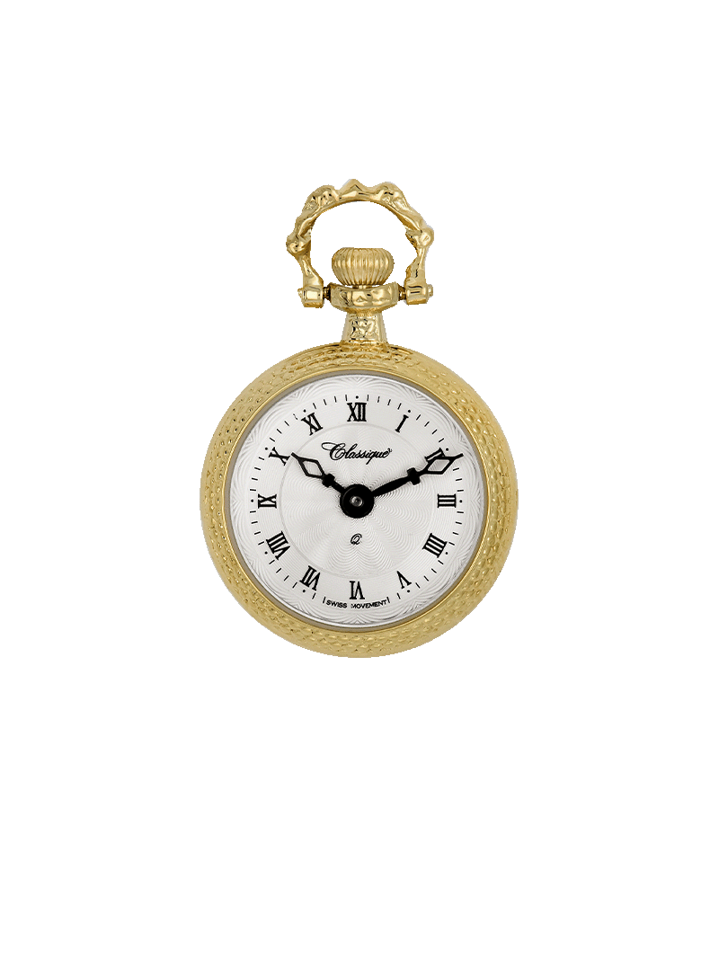 Case Gold Plated Dial White Dial Roman