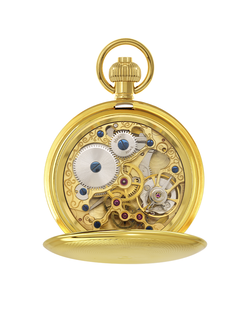 Case Gold Plated Dial Skeleton Dial Roman 