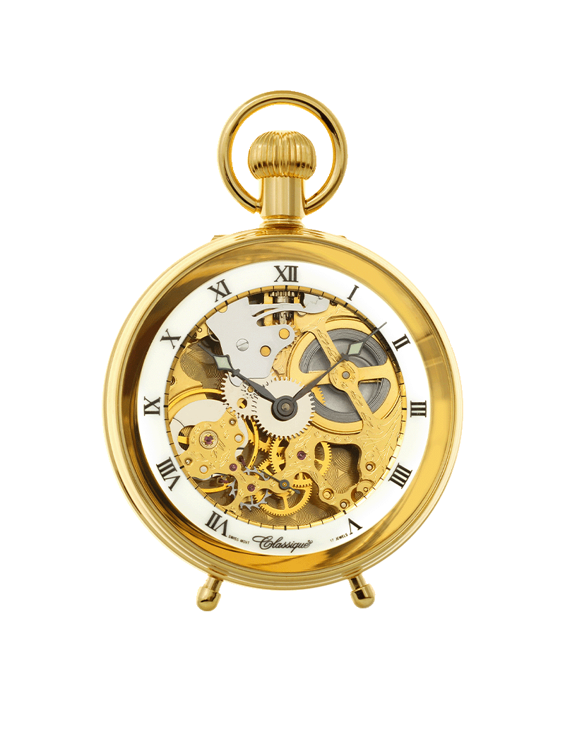 Case Gold Plated Dial Skeleton Dial Roman