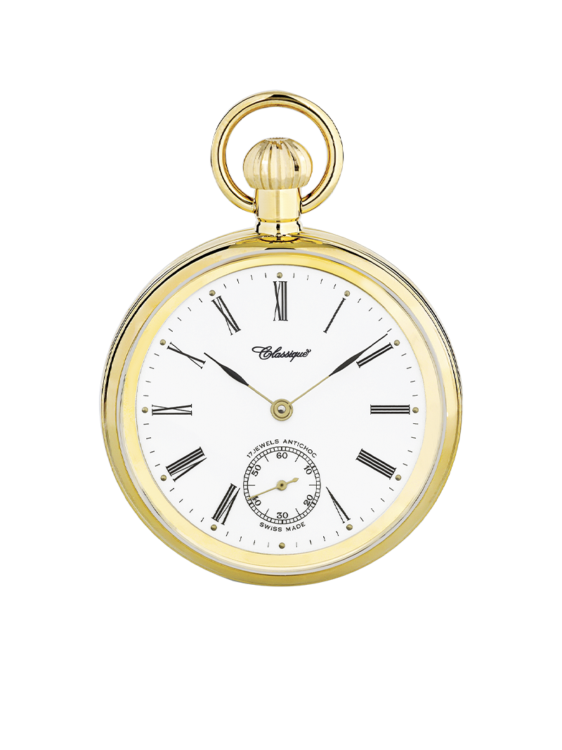 Case Gold Plated Dial White Dial Roman 