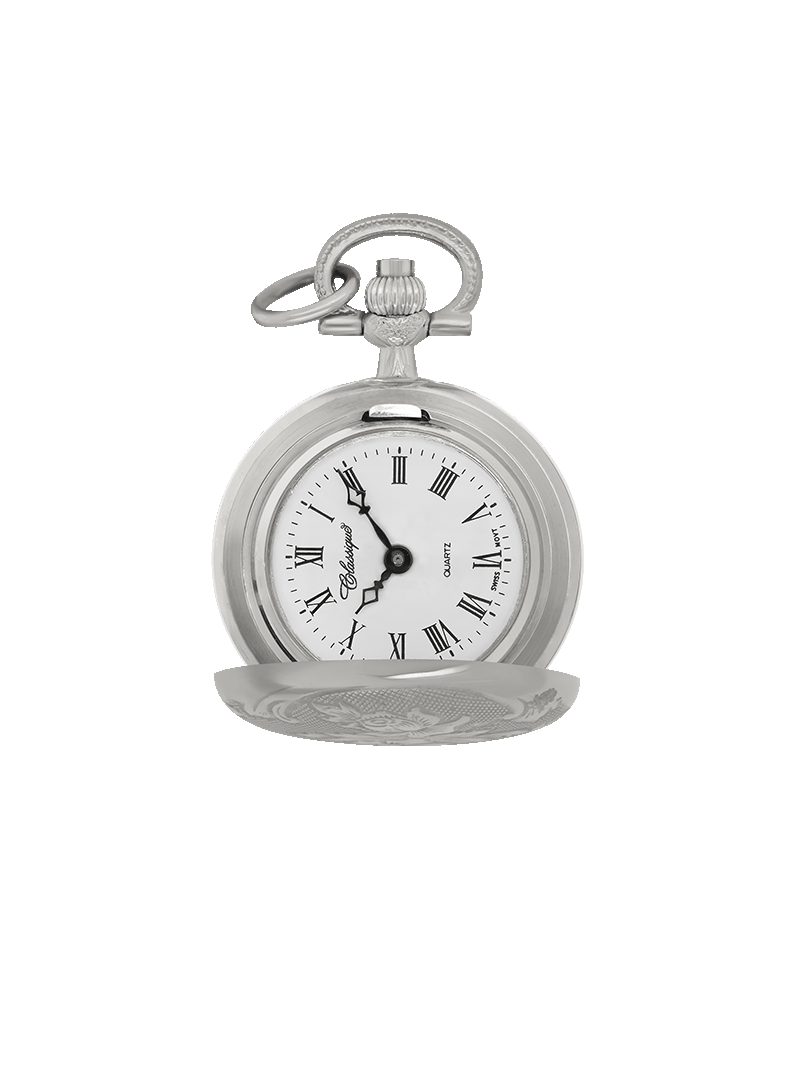 Case Rhodium Plated Dial White Dial Roman