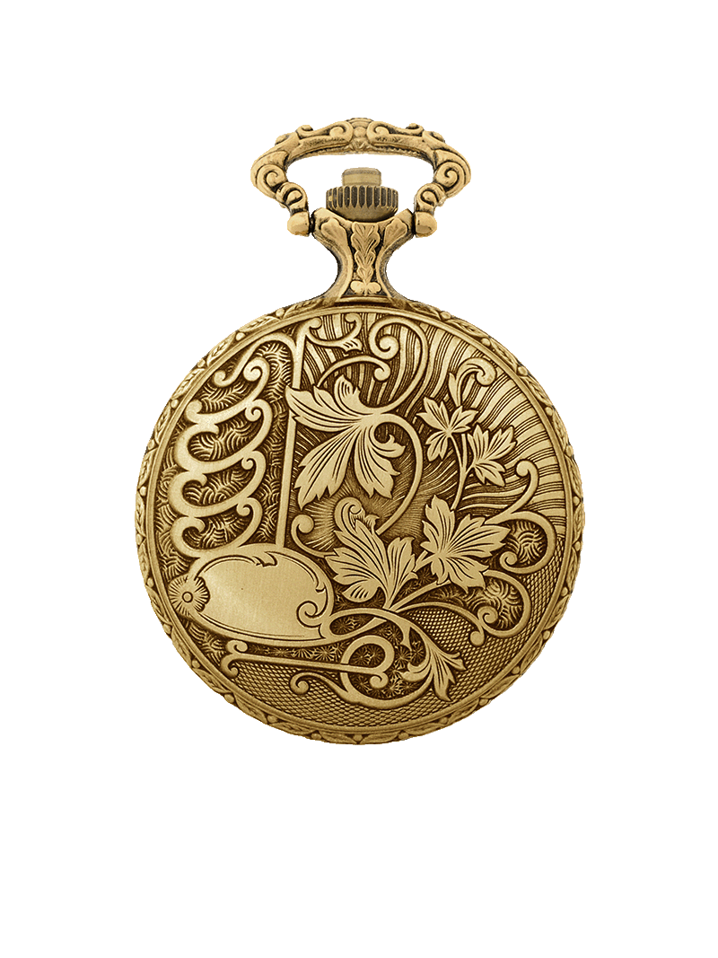 Case Antique Gold Tone Dial White Dial Arabic 