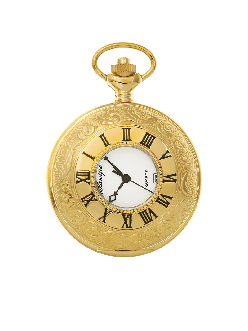 Case Gold Plated Dial White Dial Roman 