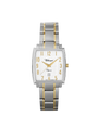 Case Two Tone Gold Plated Stainless Steel Dial White Dial Champagne Arabic Bracelet