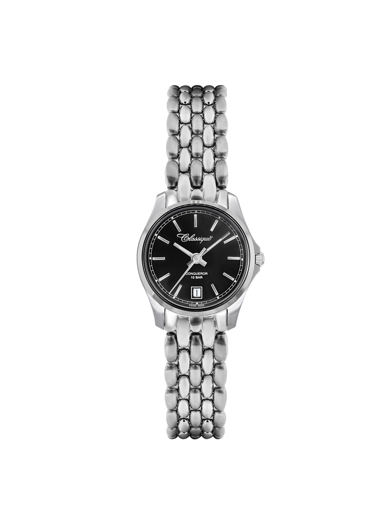 Case Stainless Steel Dial Black Dial Baton Bracelet