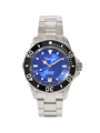 Case Stainless Steel Dial Blue Dial Divers Band Bracelet